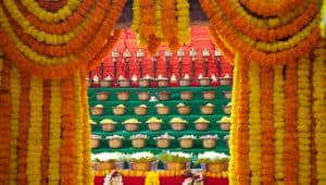 Image of offerings at Bodhgaya