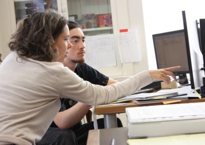 Image of students studying on a computer